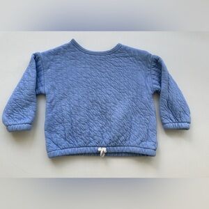 Zara Quilted Light Blue Kids Sweatshirt